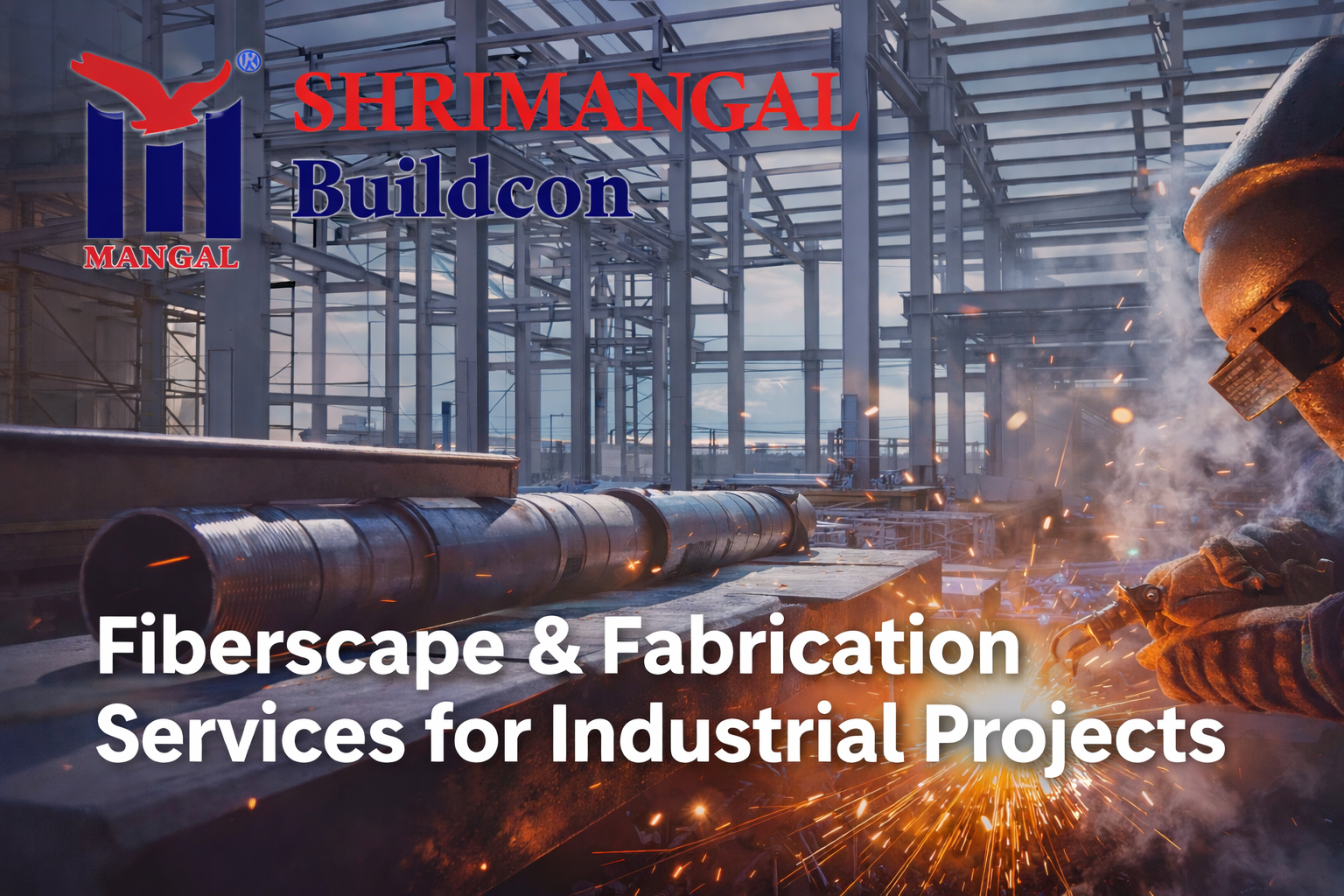 Fiberscape and fabrication services for industrial construction by Shrimangal Buildcon including steel fabrication and EPC projects