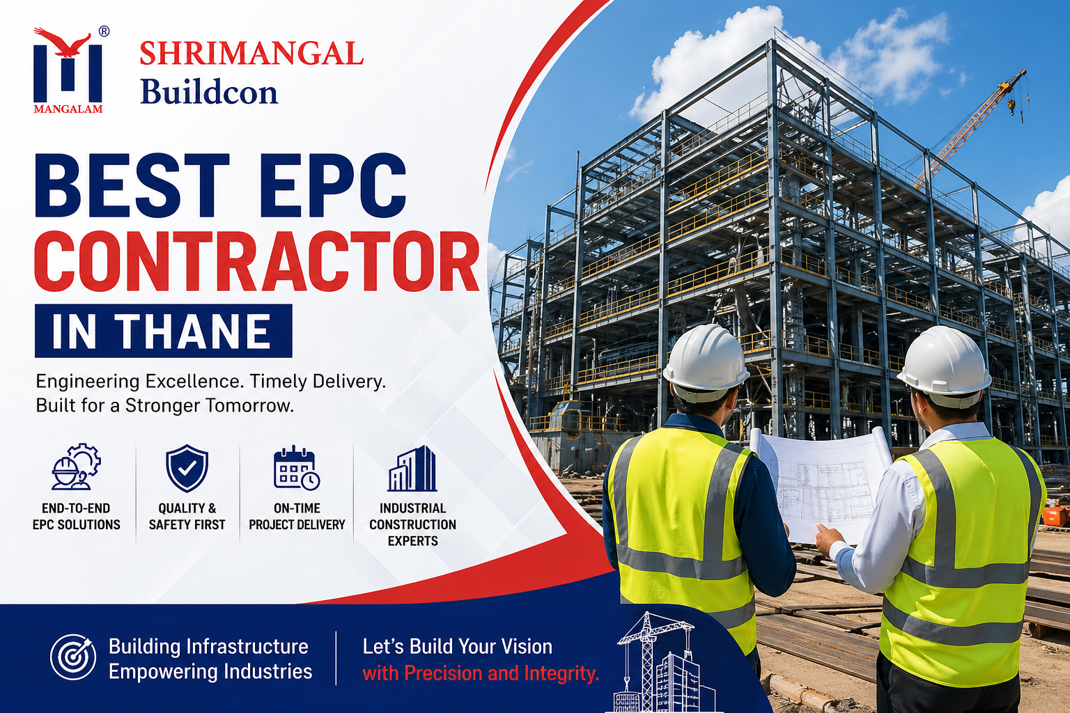 Best EPC contractor in Thane Shrimangal Buildcon industrial construction project
